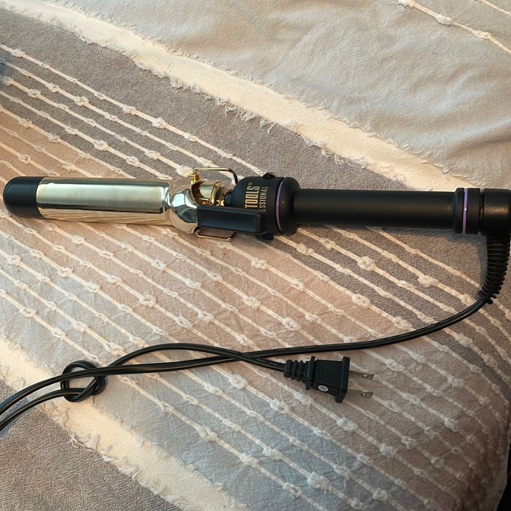 Hot tools gold plate curling iron